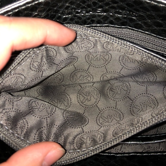 Silver Python Embossed Sloan Michael Kors Bag - Picture 8 of 8